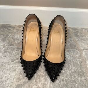Christian Louboutin Black Spiked Women's Shoes